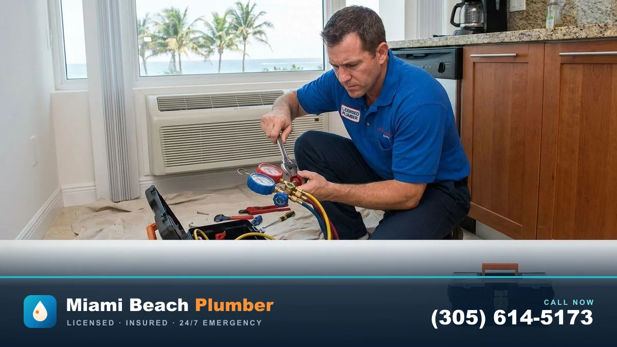 Air Conditioning in Miami Beach by Miami Beach Plumber — call (305) 614-5173