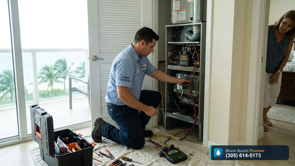 AC Repair & Emergency Service, Air Conditioning in Miami Beach by Miami Beach Plumber, call (305) 614-5173