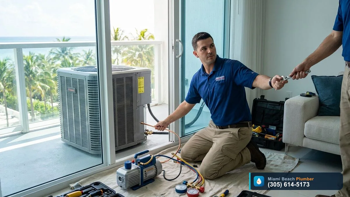 AC Installation & Replacement, Air Conditioning in Miami Beach by Miami Beach Plumber, call (305) 614-5173
