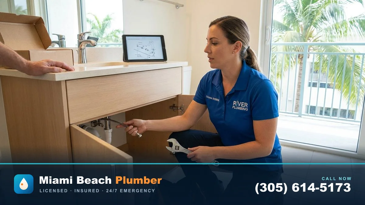 How do I install a bathroom sink faucet myself? in Miami by Miami Beach Plumber — call (305) 614-5173