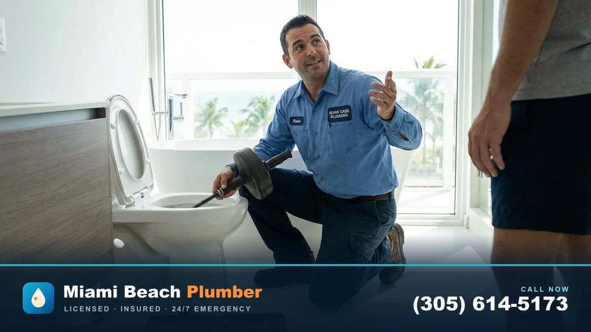 How Do I Safely Unclog a Toilet On My Own? in Miami by Miami Beach Plumber — call (305) 614-5173