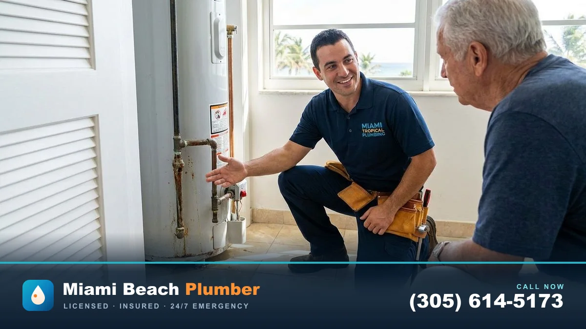Why Is My Water Heater Leaking, and What Should I Do? in Miami by Miami Beach Plumber โ call (305) 614-5173