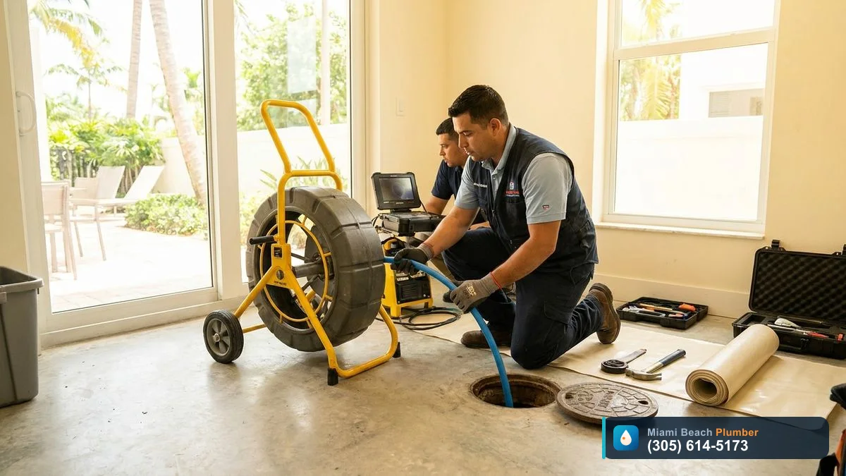 Trenchless Sewer Repair, Sewer Line Repair in Miami by Miami Beach Plumber, call (305) 614-5173