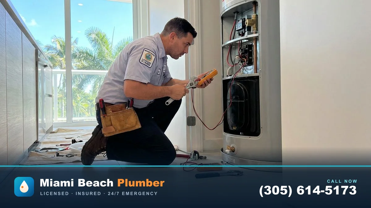Water Heater Repair in Miami by Miami Beach Plumber — call (305) 614-5173