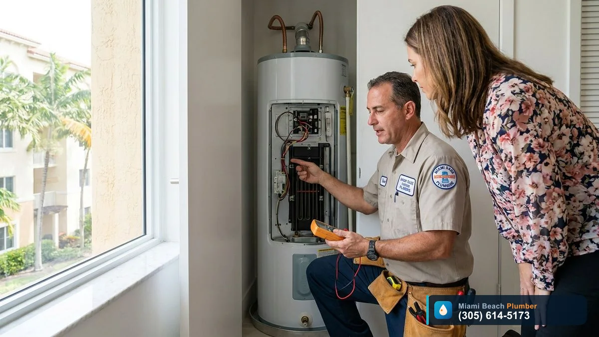 No Hot Water? Here's What It Usually Means, Water Heater Repair in Miami by Miami Beach Plumber, call (305) 614-5173